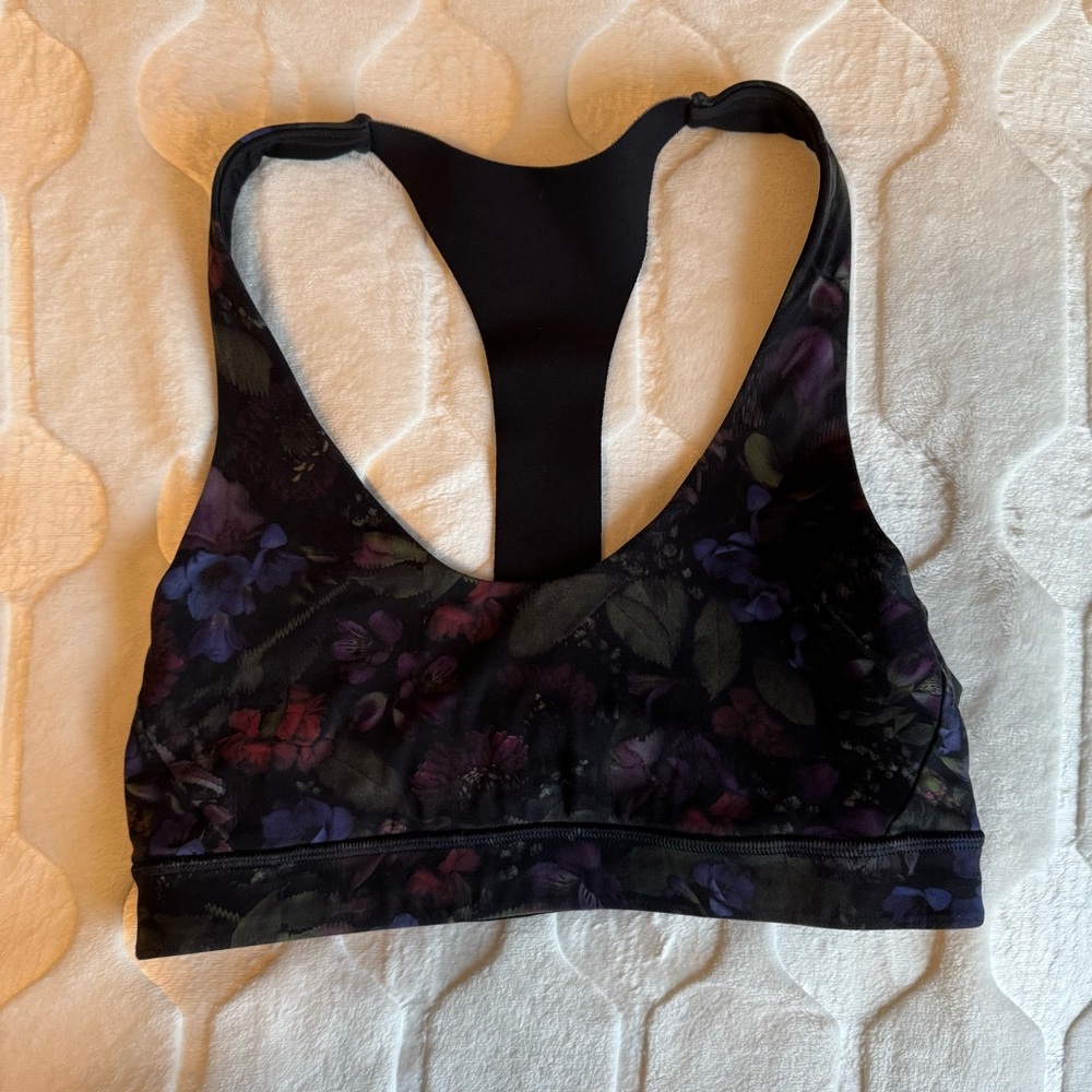 Lululemon Break Free Bra Nulux Frozen Flourish Multi / Black